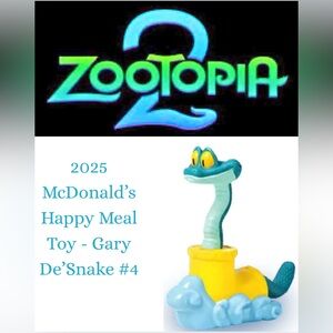 Disney’s Zootopia 2 - 2025 McDonald’s Happy Meal Toy - Gary De’Snake #4